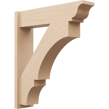 Ekena Millwork 7 1/2-in W x 30-in D x 34-in H Balboa Trad Rough Cedar Woodgrain TimberThane Outlooker, Primed Tan OUTUR075X30X34BOA04RCPR